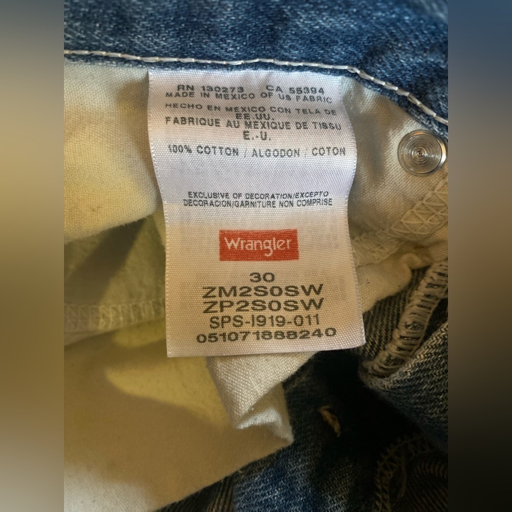 Wrangler Blue Denim Shorts - Picture 10 of 10